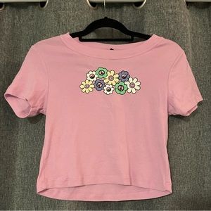 pacsun pink baby tee